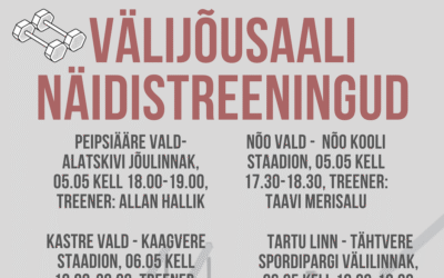 Õuekuu raames kutsume sind TASUTA välijõusaali näidistreeningutele